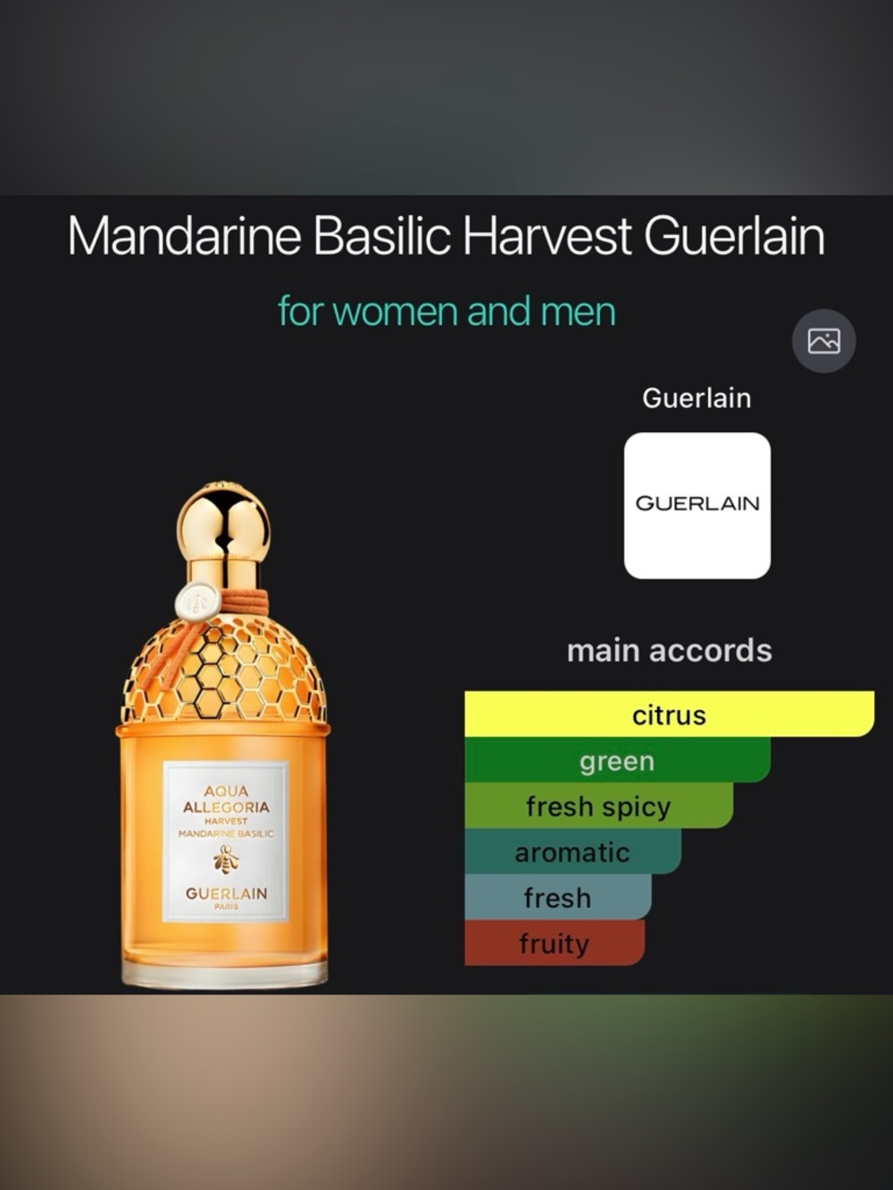 NWOT Mandarine Basilic Harvest Guerlain